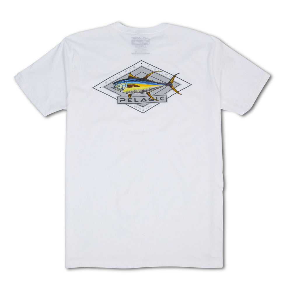 PREMIUM TEE DOUBLE DIAMOND TUNA WHITE