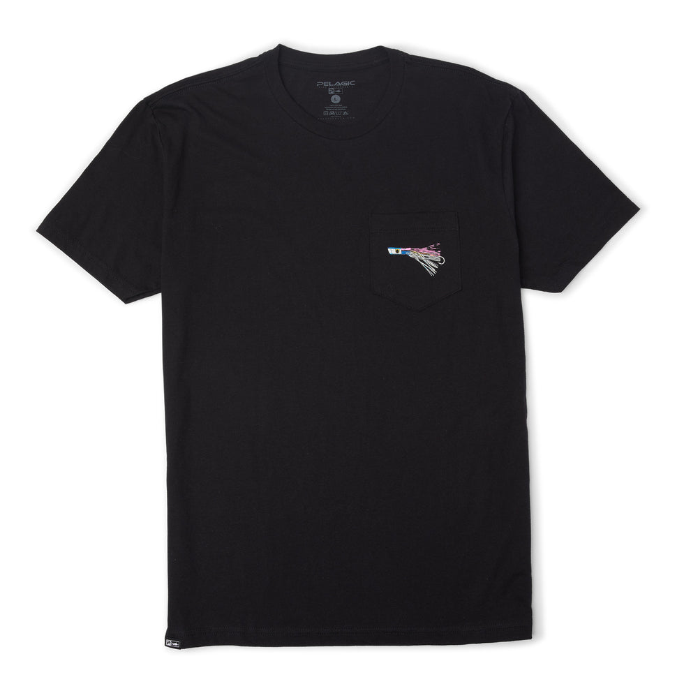 LURED PREMIUM POCKET TEE BLACK