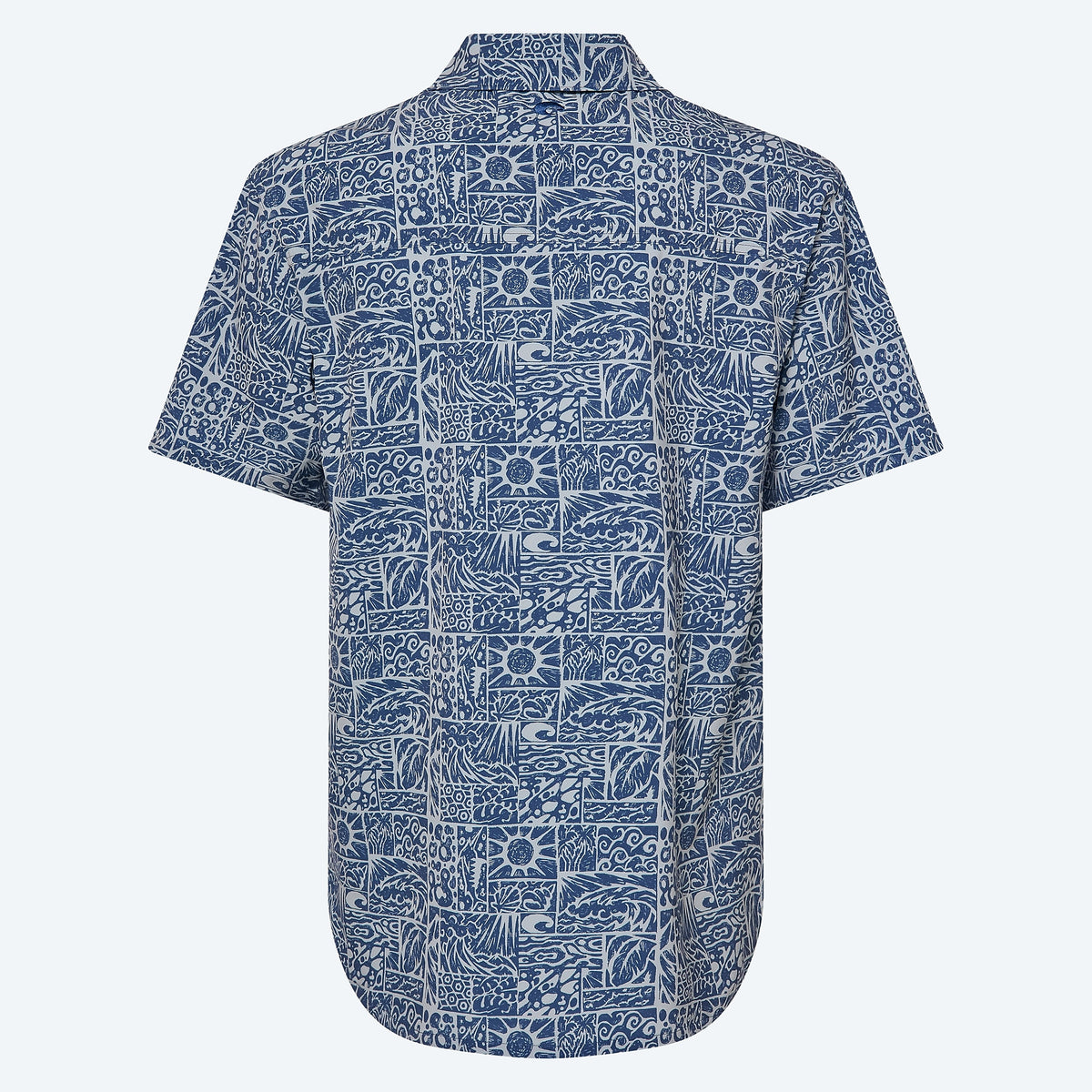 CAMP TECH WOVEN PRINTED TIKI PRINK NAVY