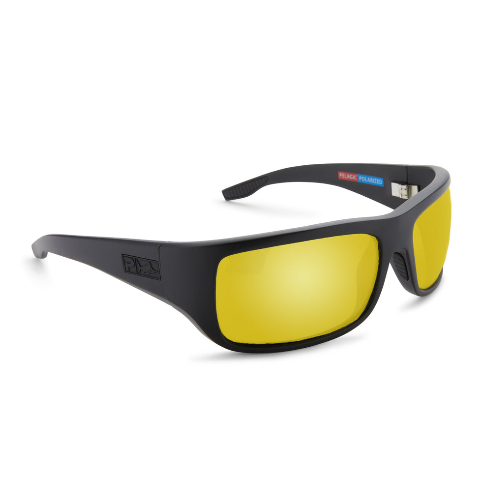 FISH HOOKPOLARIZED MINERAL GLASS MATTE BLACK/GOLD