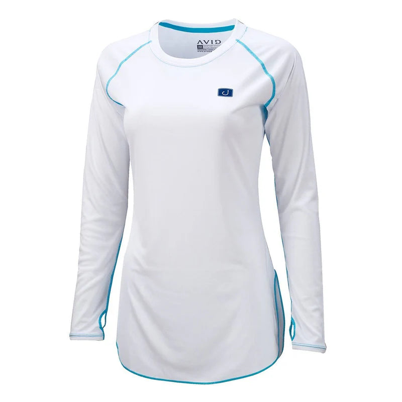 WOMENS INLET AVIDRY 50 UPF WHITE