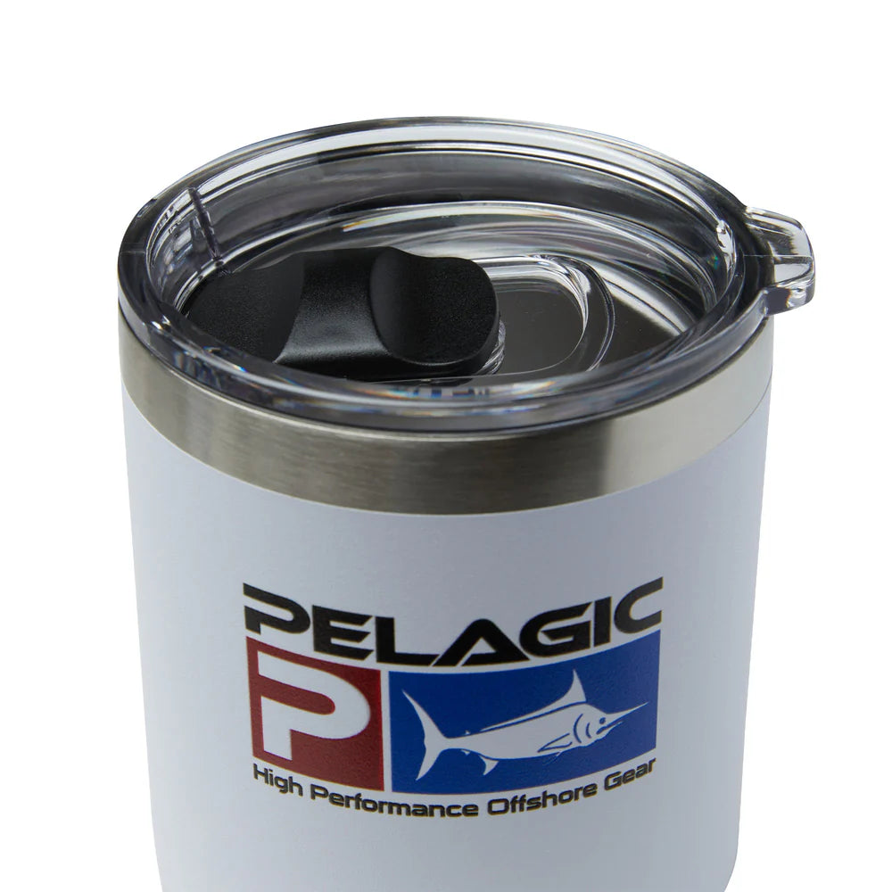 10 OZ LOWBALL DELUXE WHITE-INSULATED TUMBLER