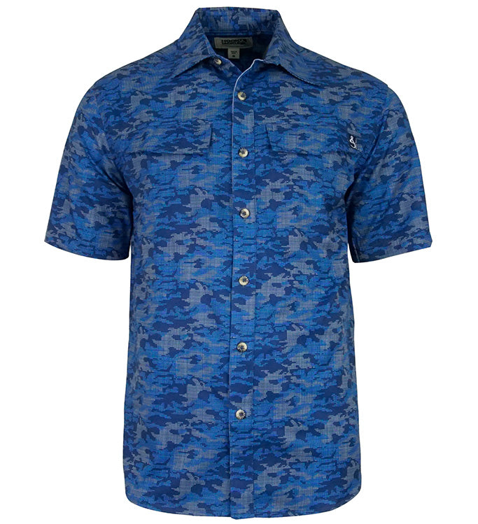 DOT CAMO STRETCH SHORT SLEEVE FISHING SHIRT