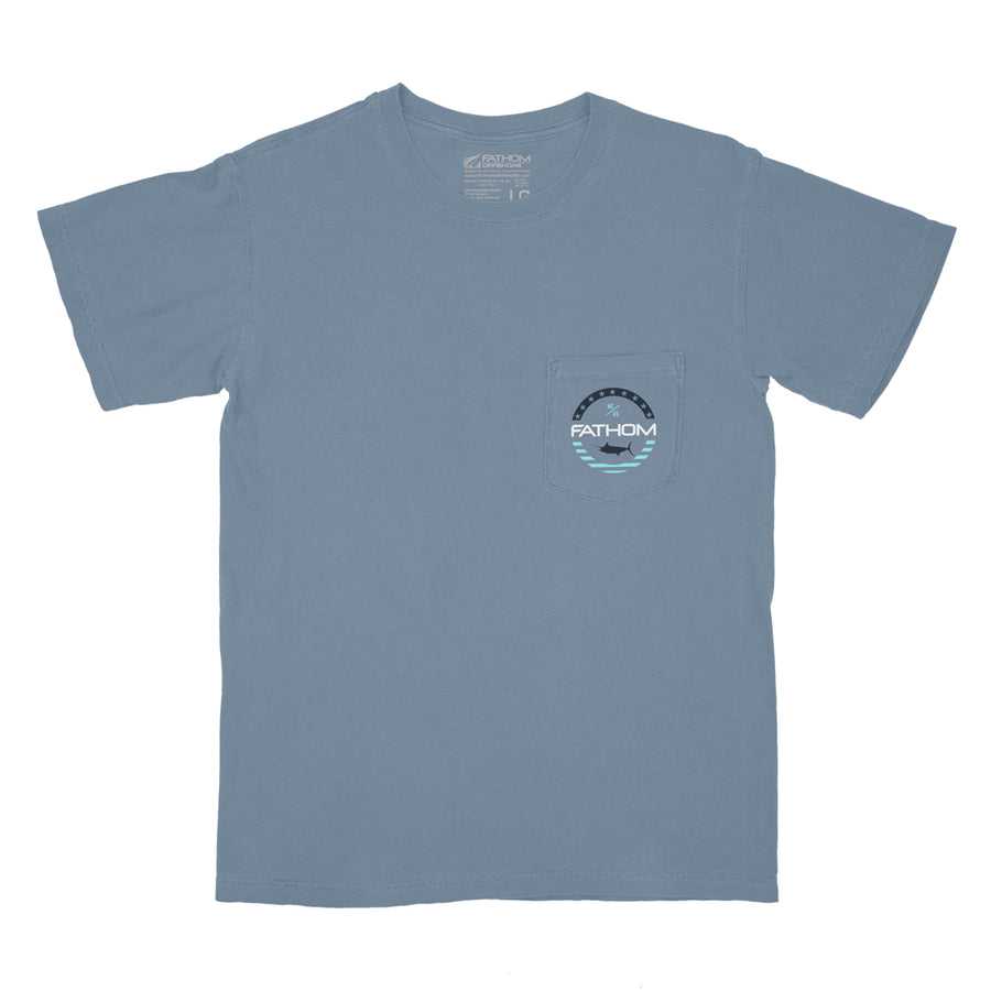 ON THE WIRE BLUE JEAN S/S TEE