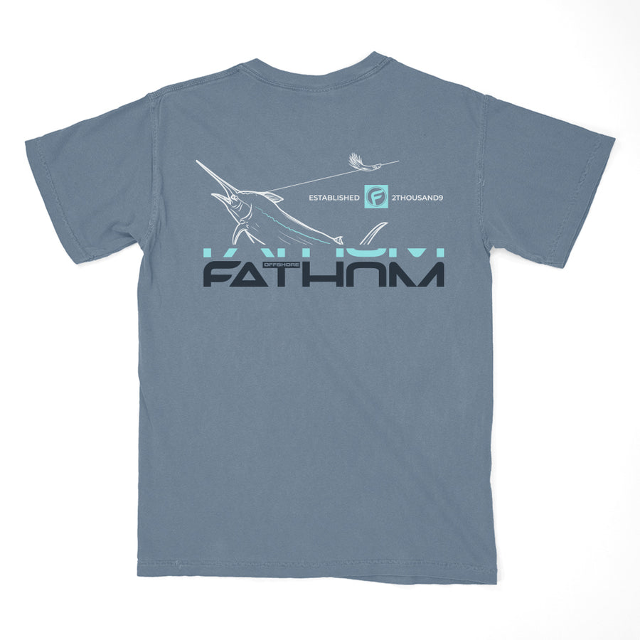 ON THE WIRE BLUE JEAN S/S TEE