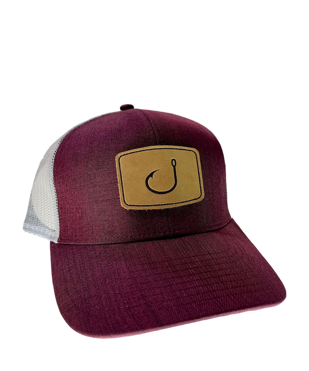 LAY DAY TRUCKER HAT WINE CHAMBRAY