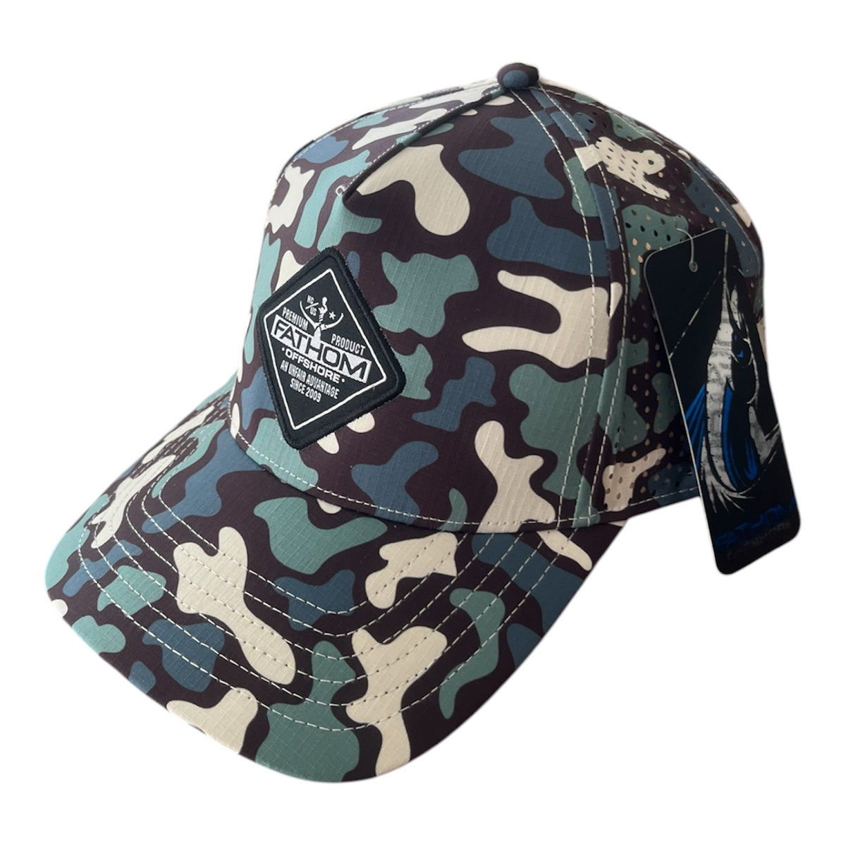 WAYPOINT PERFOMANCE CAP BLACK GREEN CAMO