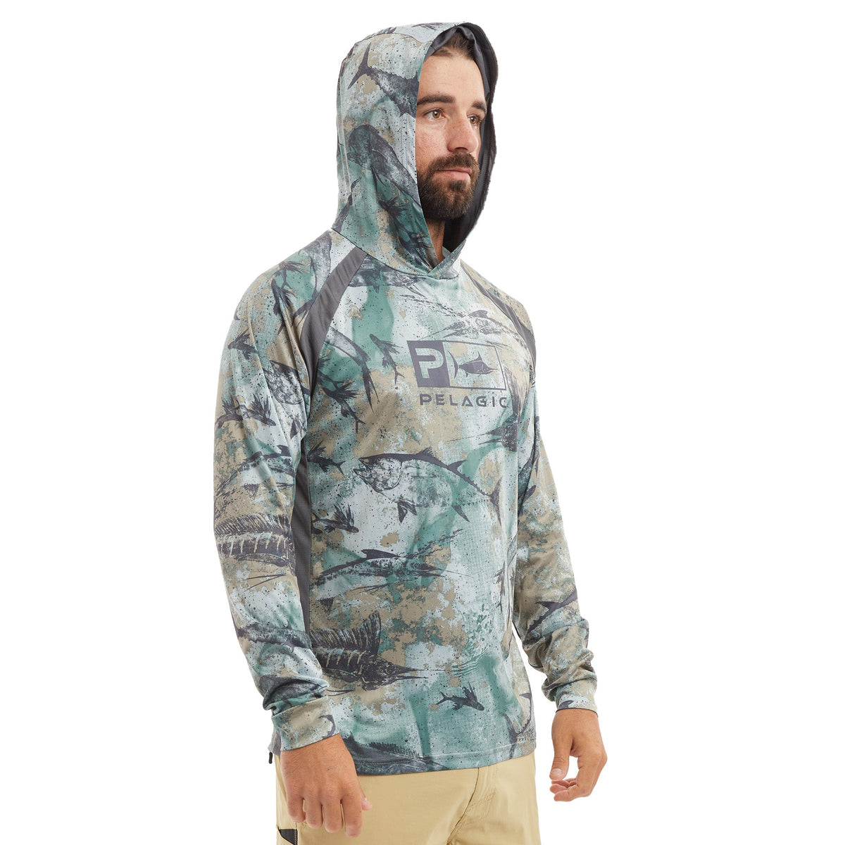 Pelagic Vaportek Hooded Fishing Shirt Medium / Green