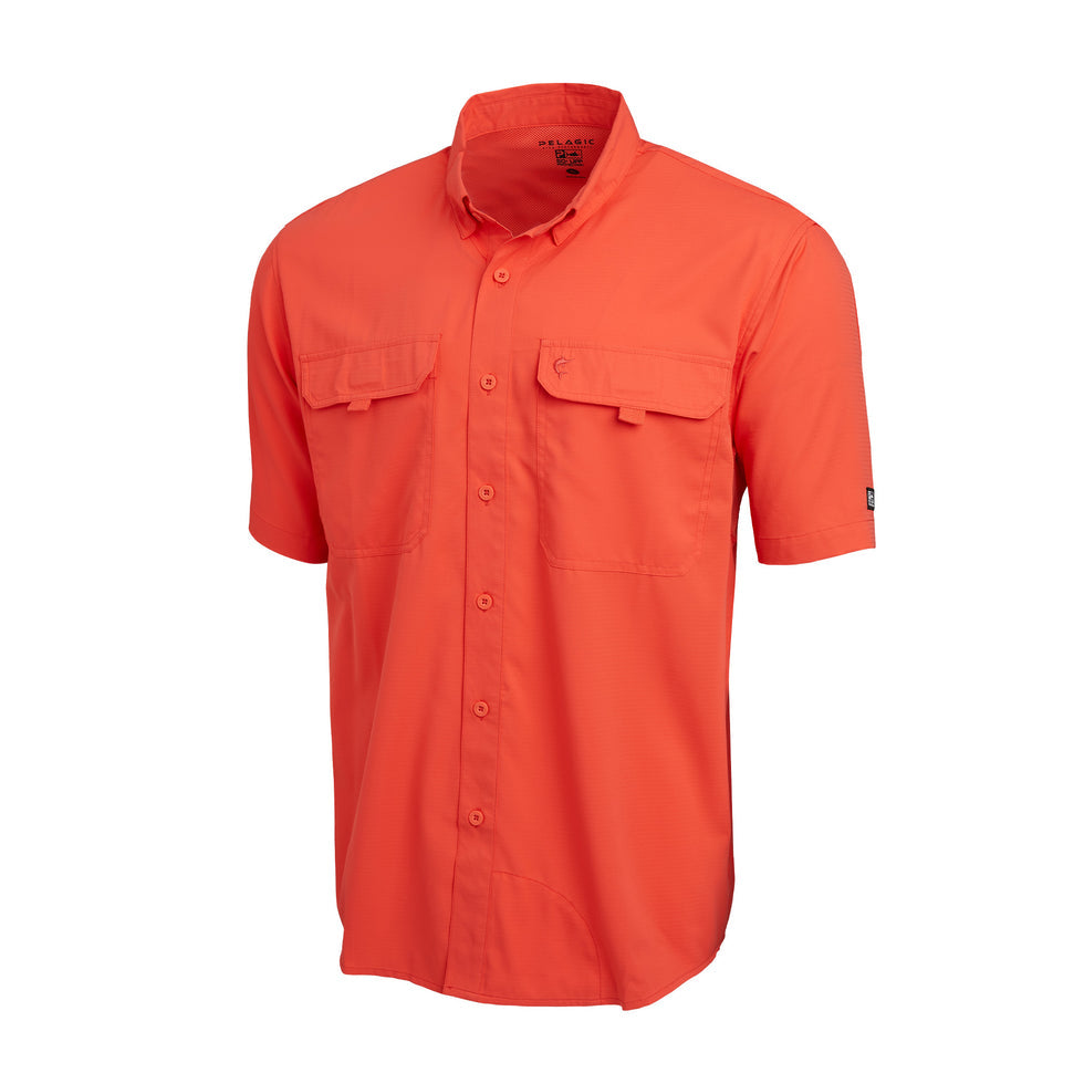 KEYS GUIDE FISHING SHIRT SS CORAL