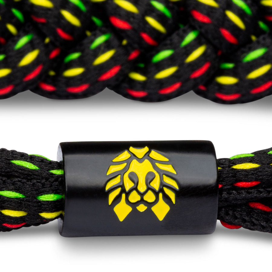 RASTA MEN&#39;S BRAIDED BRACELET