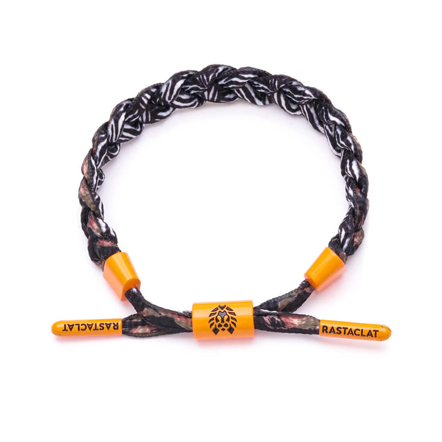 ZEBRA CAMO MEN&#39;S BRAIDED BRACELET