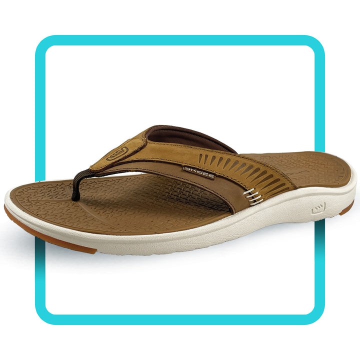 STINGRAY 3PT THONG SANDAL TAN/BROWN