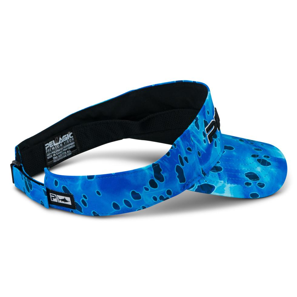 PERFORMANCE PRINT VISOR DORADO BLUE